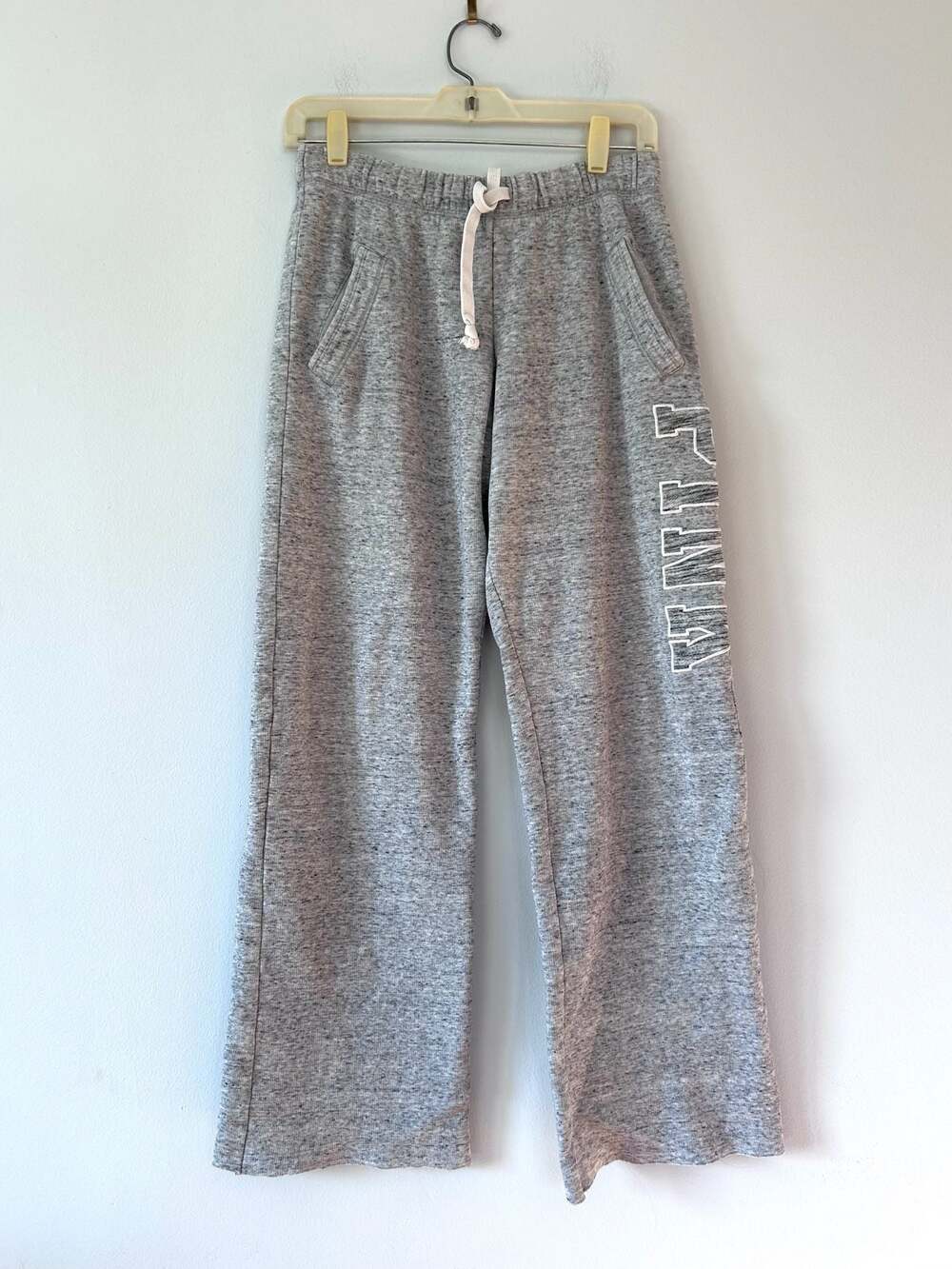 Victoria's Secret PINK Grey Heathered Wide Leg Sweatpants Size XS